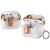 Защитный чехол Deexe Clear Luxe для Samsung Galaxy Buds 3 / Buds 3 Pro - Rose Gold: фото 1 из 8