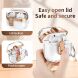 Защитный чехол Deexe Clear Luxe для Samsung Galaxy Buds 3 / Buds 3 Pro - Rose Gold (360919RG). Фото 2 из 8