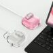 Захисний чохол Deexe Clear Stand для AirPods 5 / 4 - Transparent Pink (364461TP). Фото 7 з 8