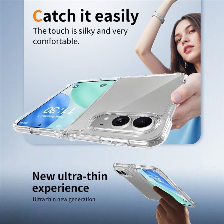 Защитный чехол Deexe Crystal Hybrid (FF) для iPhone Duo - Transparent: фото 5 из 7