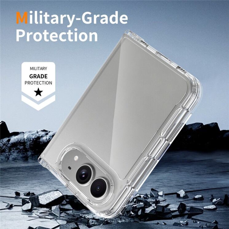 Защитный чехол Deexe Crystal Hybrid (FF) для iPhone Duo - Transparent: фото 6 из 7