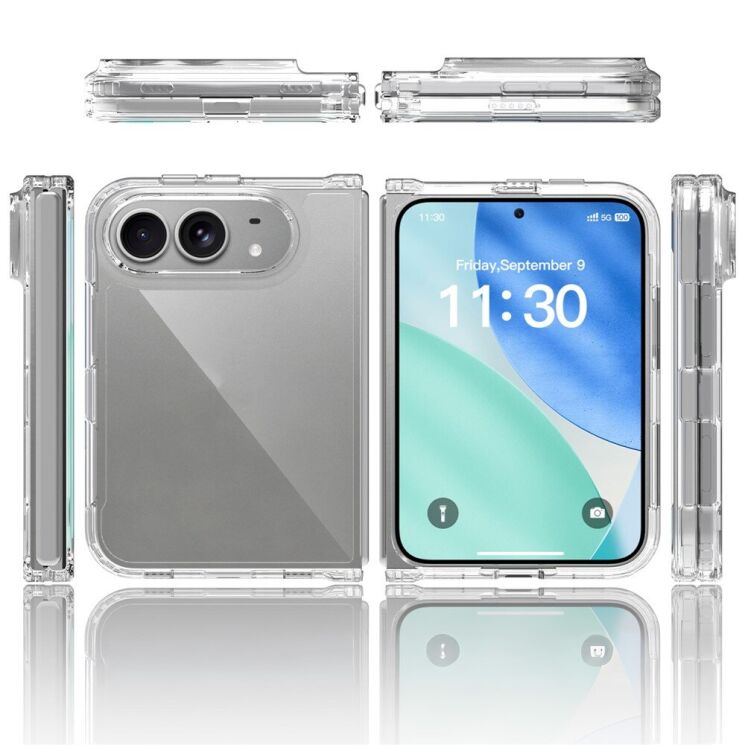 Защитный чехол Deexe Crystal Hybrid (FF) для iPhone Duo - Transparent: фото 7 из 7