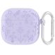 Защитный чехол Deexe Flower Pattern для Apple AirPods 4 - Light Purple (364429LV). Фото 1 из 8