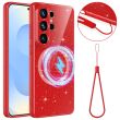Защитный чехол Deexe Glitter Case with MagSafe для Samsung Galaxy S26 Ultra (S948) - Red (406271R)