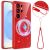 Защитный чехол Deexe Glitter Case with MagSafe для Samsung Galaxy S26 Ultra (S948) - Red: фото 1 из 7