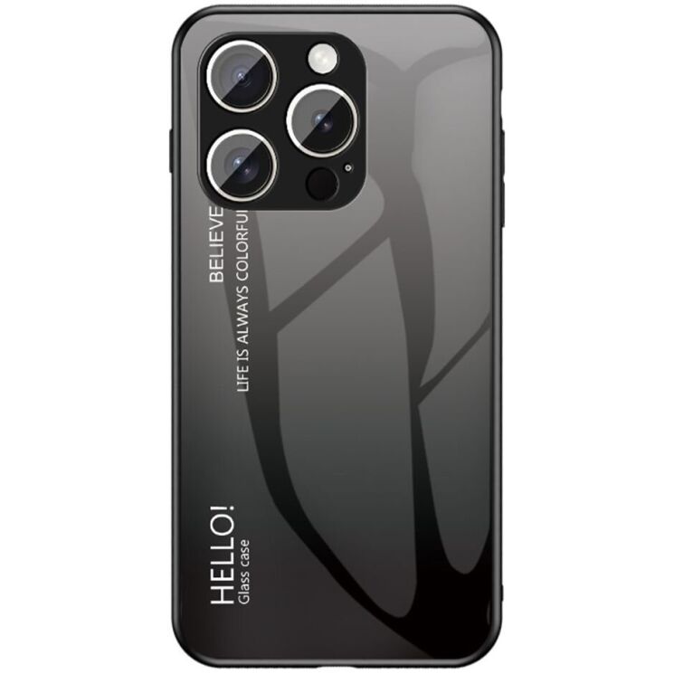 Захисний чохол Deexe Gradient Color для iPhone 16 Pro Max - Black / Grey: фото 1 з 6