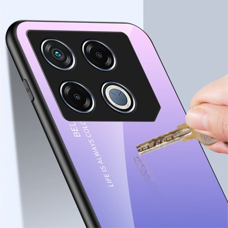 Защитный чехол Deexe Gradient Color для Infinix GT 20 Pro - Black / Blue: фото 7 из 7