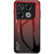 Захисний чохол Deexe Gradient Color для Infinix GT 20 Pro - Black / Red (356015BR)