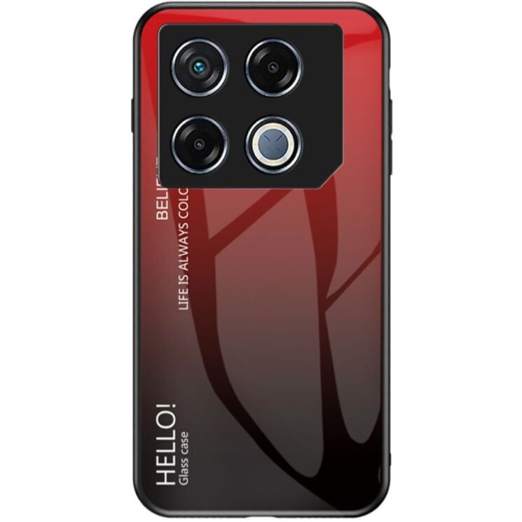Защитный чехол Deexe Gradient Color для Infinix GT 20 Pro - Black / Red: фото 1 из 7