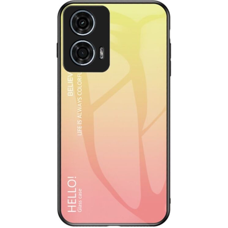 Защитный чехол Deexe Gradient Color для Motorola Moto G24 Power - Yellow: фото 1 из 7