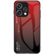 Захисний чохол Deexe Gradient Color для OPPO Reno 15 - Red / Black (405709BR)