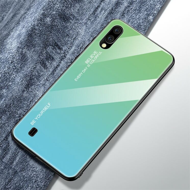 Защитный чехол Deexe Gradient Color для Samsung Galaxy M10 (M105) - Cyan / Blue: фото 4 из 15