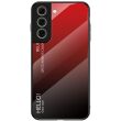 Защитный чехол Deexe Gradient Color для Samsung Galaxy S21 FE (G990) - Black / Red (230645BR)