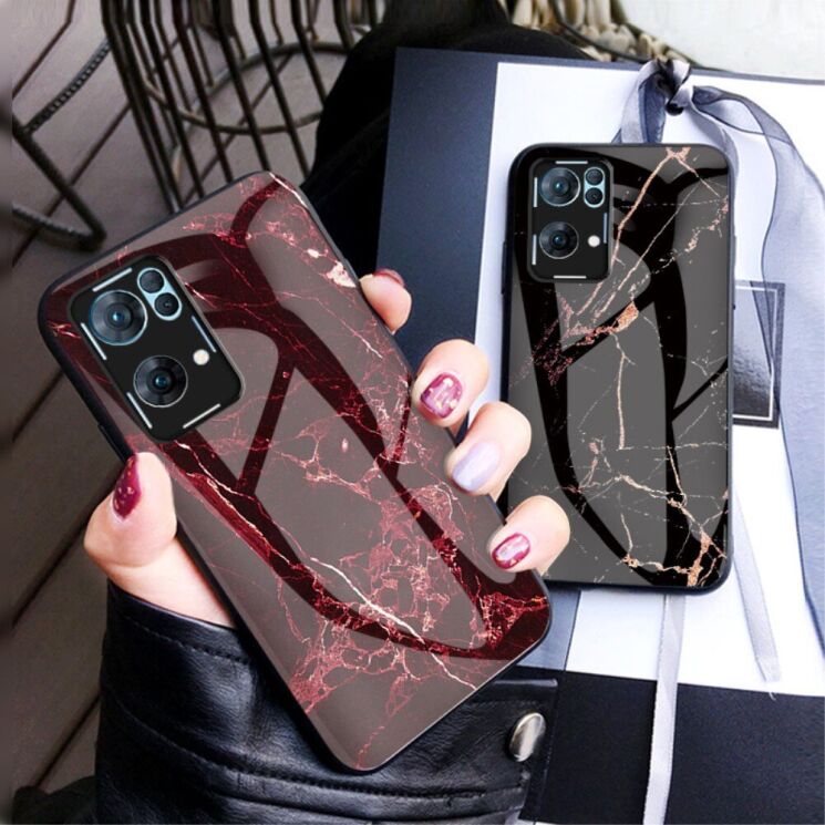 Захисний чохол Deexe Gradient Pattern для OPPO Reno 7 Pro - Black: фото 9 з 9