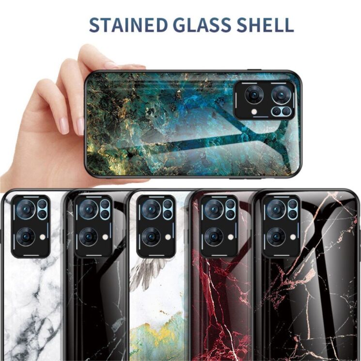 Захисний чохол Deexe Gradient Pattern для OPPO Reno 7 Pro - Black: фото 6 з 9