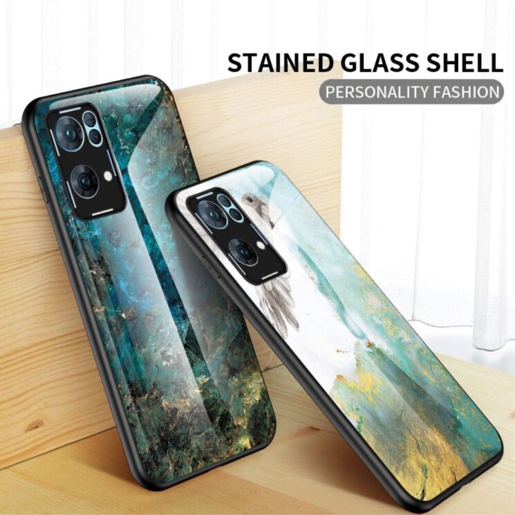 Захисний чохол Deexe Gradient Pattern для OPPO Reno 7 Pro - Black: фото 4 з 9