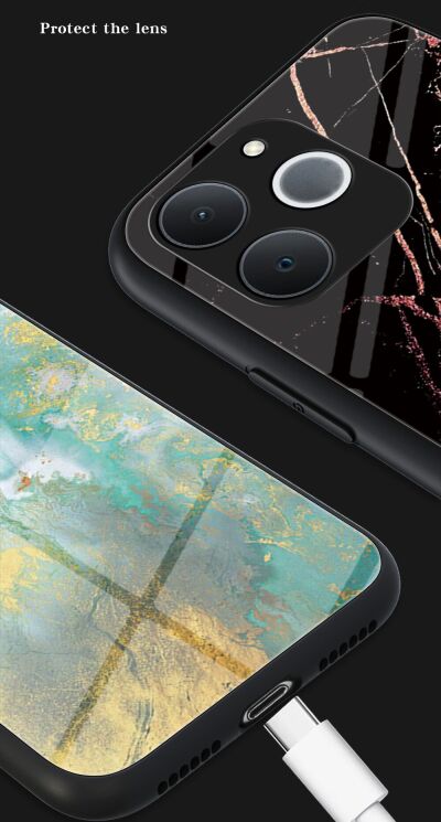 Чохол з малюнком Deexe Gradient Pattern для Realme Note 70 - White: фото 12 з 14