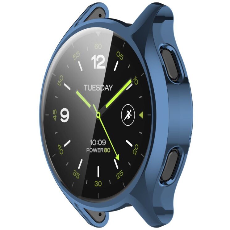 Защитный чехол Deexe Hard Frame для Xiaomi Watch 2 - Blue: фото 5 из 8