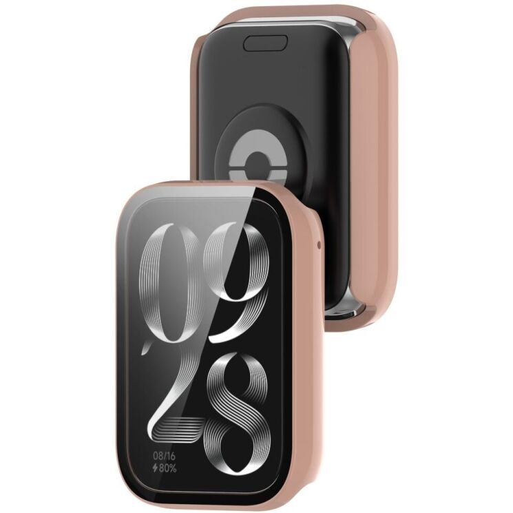 Защитный чехол Deexe Hollow Frame для Xiaomi Mi Smart Band 9 Pro - Pink: фото 7 из 8