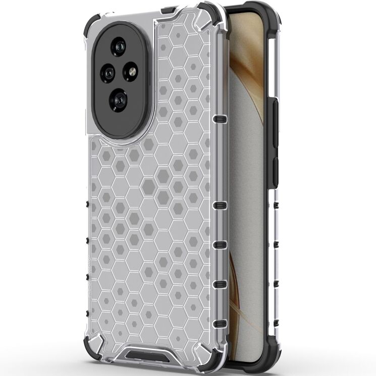 Захисний чохол Deexe Honeycomb Series для Honor 200 - Grey: фото 1 з 5