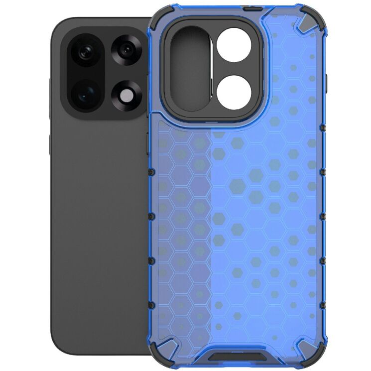 Защитный чехол Deexe Honeycomb Series для OnePlus 15 - Blue: фото 2 из 5