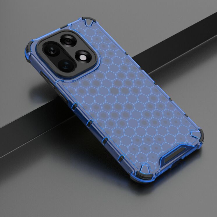 Защитный чехол Deexe Honeycomb Series для OnePlus 15 - Blue: фото 3 из 5