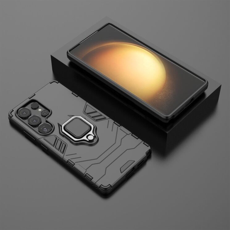 Защитный чехол Deexe Hybrid Case для Samsung Galaxy S25 Ultra (S938) - Black: фото 4 из 6
