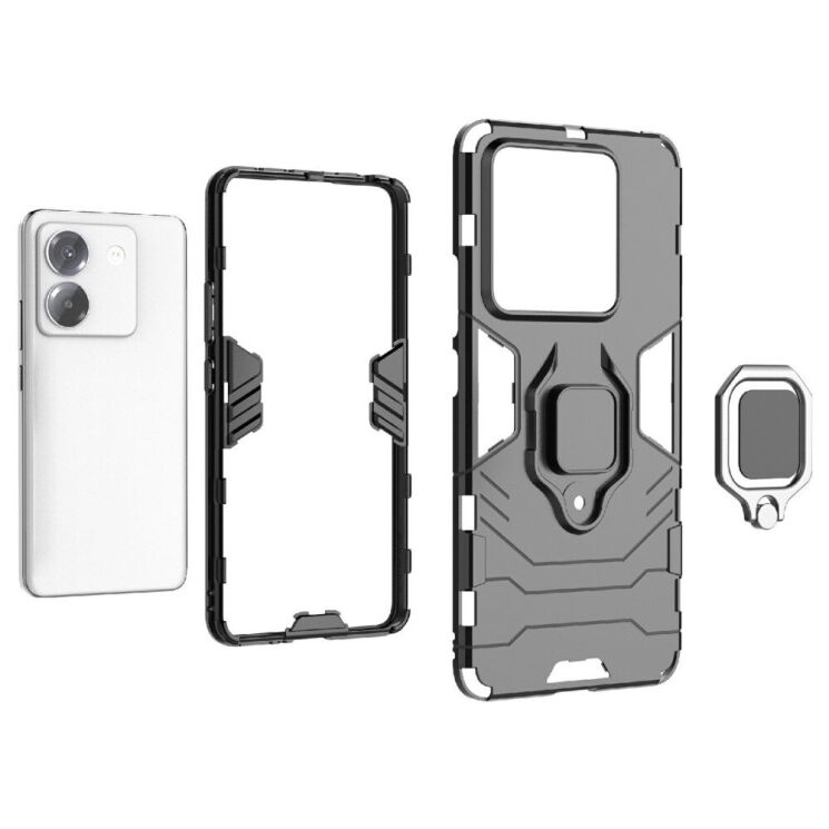 Защитный чехол Deexe Hybrid Case для Xiaomi Poco M7 Pro - Blue: фото 3 из 6