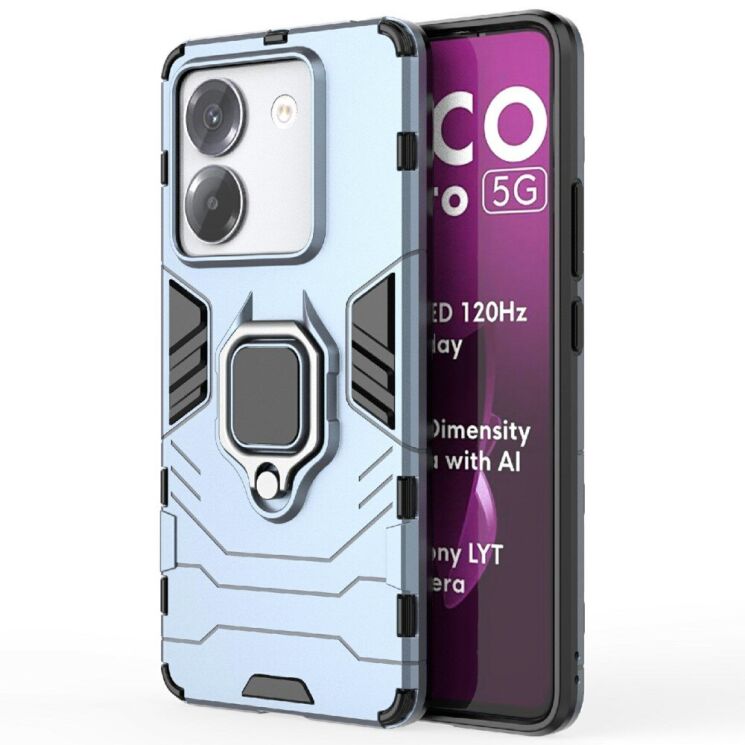 Защитный чехол Deexe Hybrid Case для Xiaomi Poco M7 Pro - Blue: фото 1 из 6