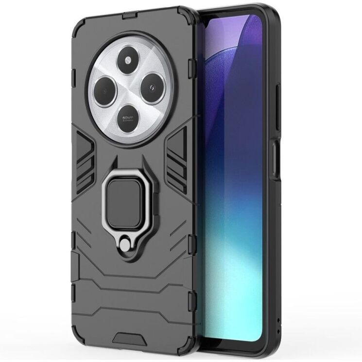 Защитный чехол Deexe Hybrid Case для Xiaomi Redmi 14C / Redmi A4 5G / Poco C75 - Black: фото 2 из 8
