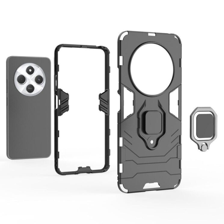 Защитный чехол Deexe Hybrid Case для Xiaomi Redmi 14C / Redmi A4 5G / Poco C75 - Red: фото 5 из 6