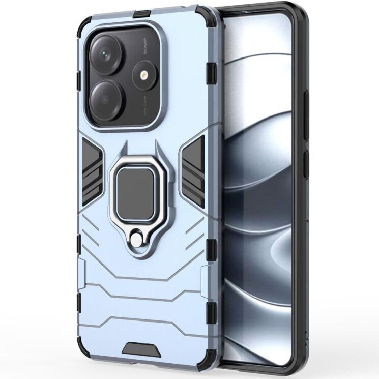Защитный чехол Deexe Hybrid Case для Xiaomi Redmi Note 14 5G - Blue: фото 1 из 6