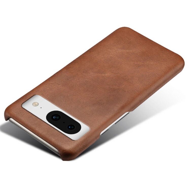 Защитный чехол Deexe Leather Back Cover для Google Pixel 8 - Brown: фото 3 из 4