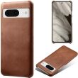 Защитный чехол Deexe Leather Back Cover для Google Pixel 8 - Brown (325769Z)