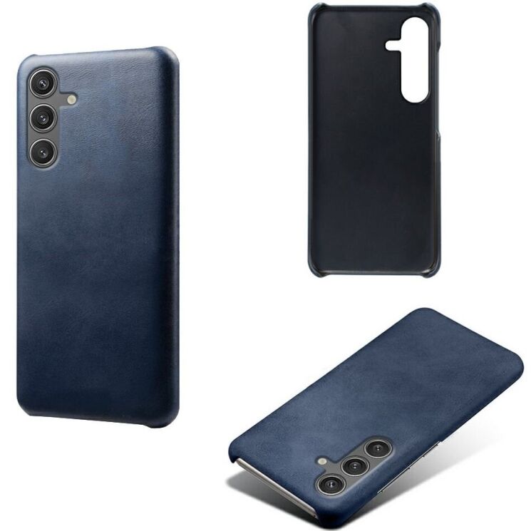 Защитный чехол Deexe Leather Back Cover для Samsung Galaxy S25 (S931) - Blue: фото 2 из 4