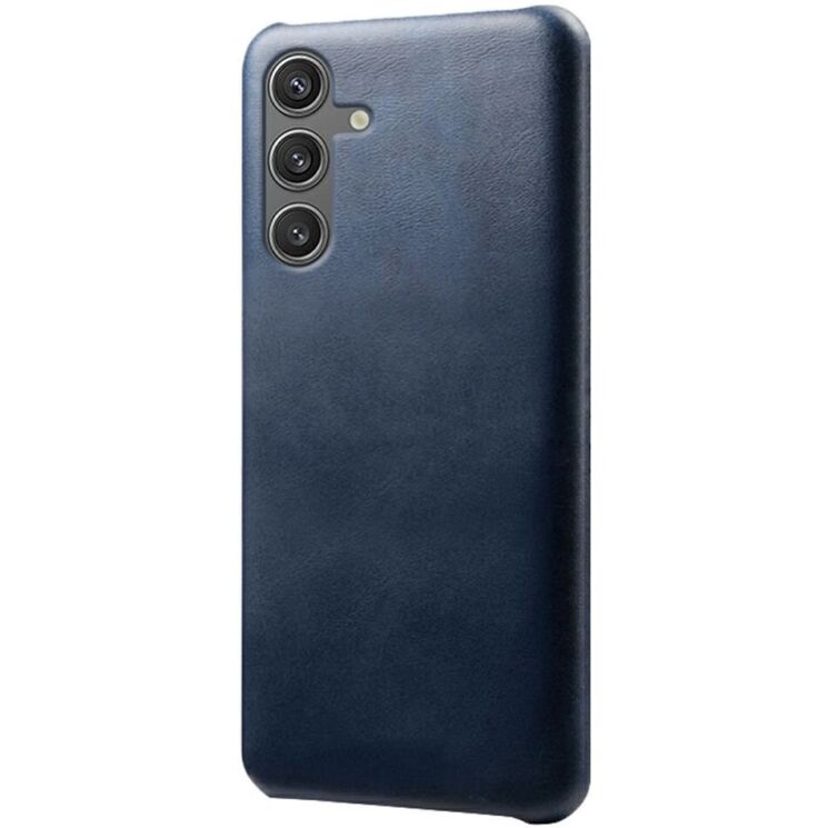 Защитный чехол Deexe Leather Back Cover для Samsung Galaxy S25 (S931) - Blue: фото 1 из 4