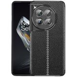 Захисний чохол Deexe Leather Cover для OnePlus 12 - Black: фото 1 з 11