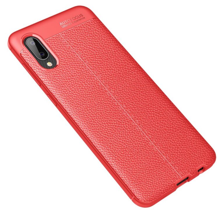 Силиконовый (TPU) чехол Deexe Leather Cover для Samsung Galaxy A02 (A022) - Red: фото 2 из 9