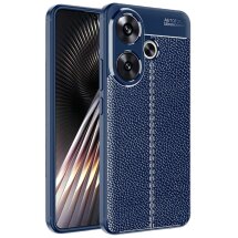 Защитный чехол Deexe Leather Cover для Xiaomi Poco F6 - Blue: фото 1 из 7