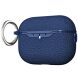 Защитный чехол Deexe Leather Cover (FH) для AirPods Pro 3 - Blue (390109L). Фото 1 из 8