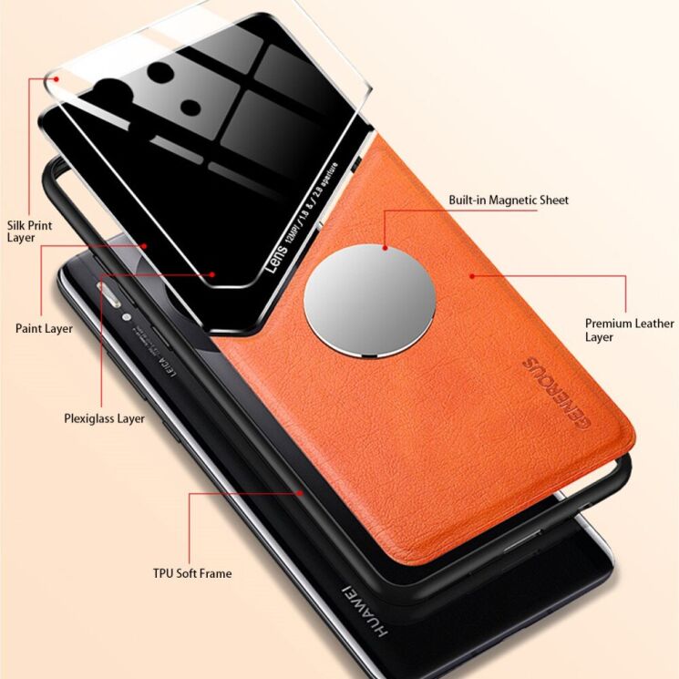 Захисний чохол Deexe Magnetic Leather Cover для Xiaomi Mi 11 Lite / 11 Lite NE - Black: фото 5 з 8