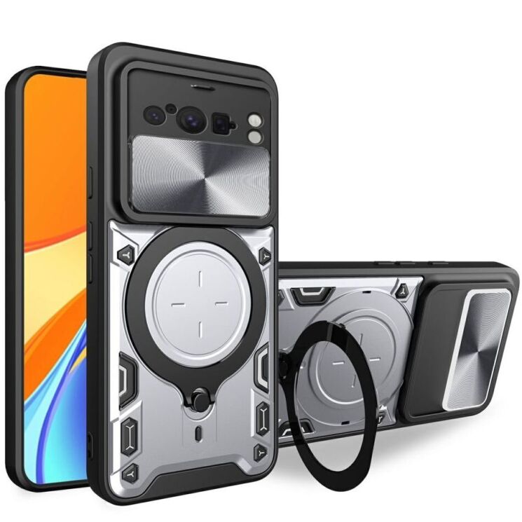 Захисний чохол Deexe Magnetic Space для Google Pixel 8 Pro - Silver: фото 1 з 10