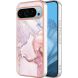 Защитный чехол Deexe Marble Style для Google Pixel 9 / 9 Pro - Rose Gold (360016RG). Фото 1 из 6