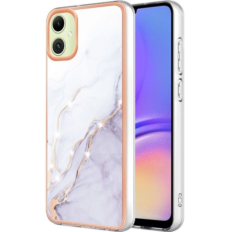 Защитный чехол Deexe Marble Style для Samsung Galaxy A05 (A055) - White: фото 1 из 6