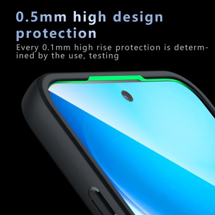 Защитный чехол Deexe Matte Skin для OPPO Reno 16 F/FS - Transparent Black: фото 10 из 14