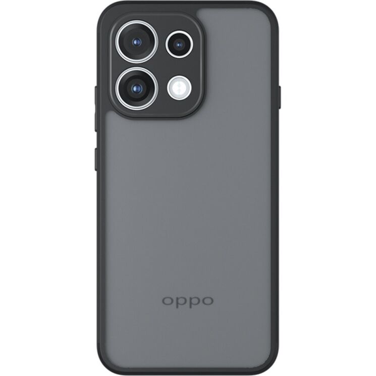 Защитный чехол Deexe Matte Skin для OPPO Reno 16 F/FS - Transparent Black: фото 1 из 14