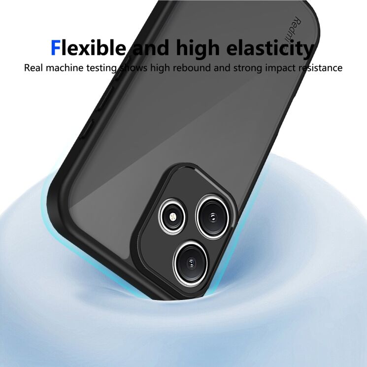 Захисний чохол Deexe Matte Skin для Xiaomi Redmi Note 17 Pro - Transparent Black: фото 8 з 8