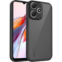 Захисний чохол Deexe Matte Skin для Xiaomi Redmi Note 17 Pro - Transparent Black: фото 1 з 8