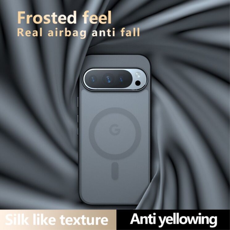 Защитный чехол Deexe Matte Skin with MagSafe для Google Pixel 9 / 9 Pro - Black: фото 8 из 10