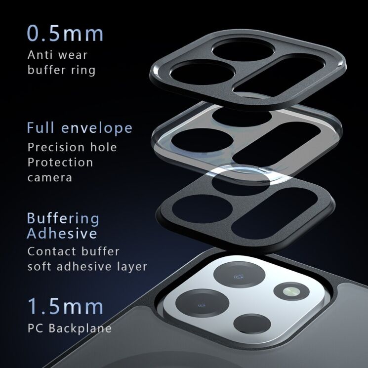 Защитный чехол Deexe Matte Skin with MagSafe для OnePlus Nord 6 / Nord CE6 - Transparent / Black (411925H) Защитный чехол Deexe Matte Skin with MagSafe для OnePlus Nord 6 / Nord CE6 - Transparent / Black: фото 11 из 12